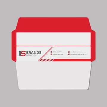 Corporate envelope template イラスト素材