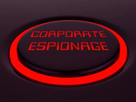 Corporate Espionage Covert Cyber Hacking 3d Rendering Illustrazione stock