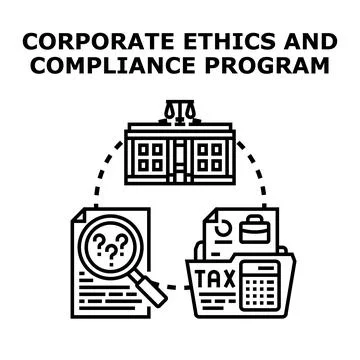 Corporate ethics and compliance program promoting accountability Illustration