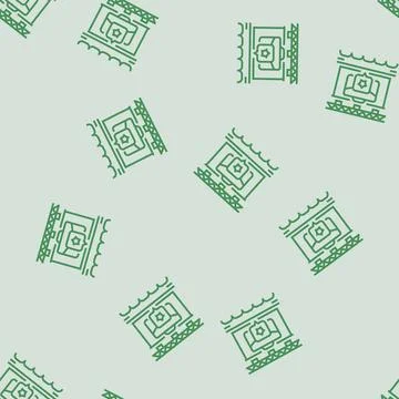 Corporate events line seamless pattern Stock Illustration