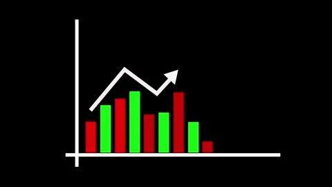 Corporate Financial Growth Visualization with Animated Revenue Charts Stock Footage 337011748
