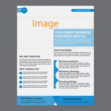 Corporate Flyer design Stock Illustration
