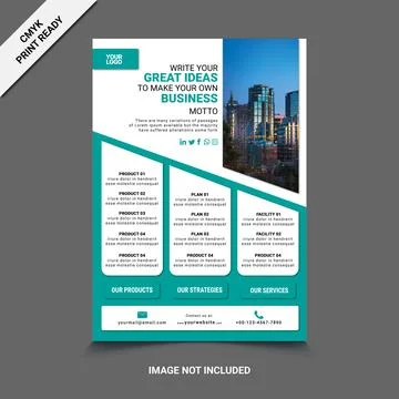 Corporate Flyer Design Stock Illustration