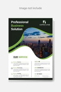 Corporate flyer template design 1 Stock Illustration