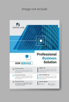 Corporate flyer template design 1 Stock Illustration