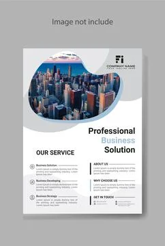 Corporate flyer template design 1 Stock Illustration