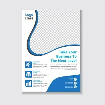 Corporate Flyer Template Design For Multipurpose Business Illustrazione stock