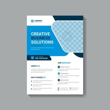 Corporate flyer template vector design Stock-Illustration