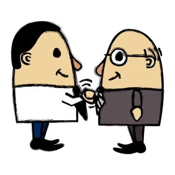 Corporate handshake Stock Illustration