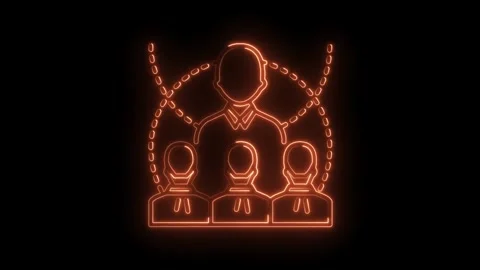 Corporate hierarchy concept with chain of command and management structure .. Stock Footage 316675781