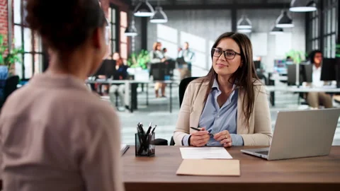 Corporate Hiring: Interview Process Stock Footage 328714629