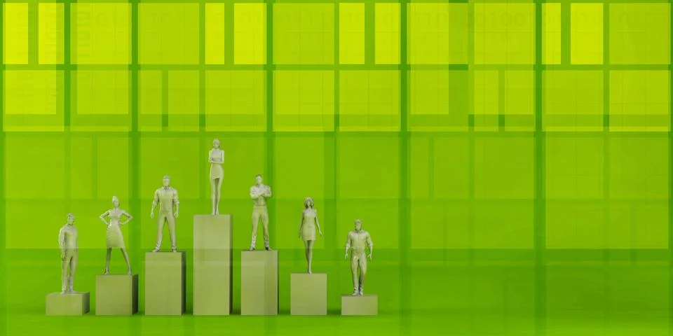 Corporate Hiring Process Selection and Candidate Interview 库存插图