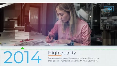 Corporate History Timeline for After Effects 스톡 After Effects
