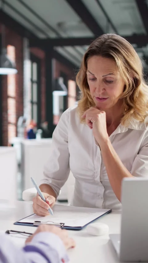 Corporate HR Office Conducting Interviews For Staffing Stock Footage 327534090