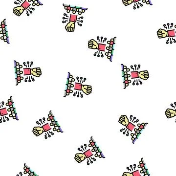 Corporate idea for startup vector seamless pattern Stock Illustration