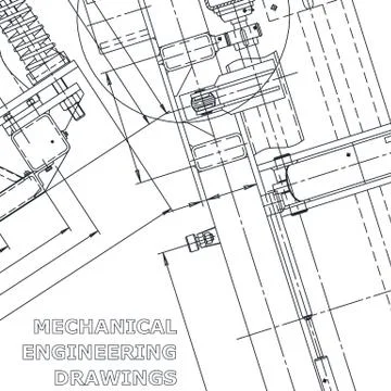 Corporate Identity. Blueprint. Vector engineering illustration. Computer aide 스톡 일러스트