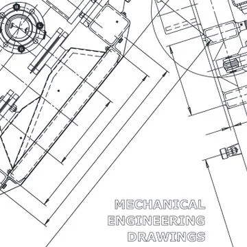 Corporate Identity. Blueprint. Vector engineering illustration. Computer aide Illustrazione stock