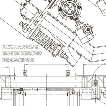 Corporate Identity. Computer aided design systems. Instrument-making drawings Stock-Illustration