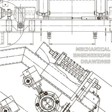 Corporate Identity. Computer aided design systems. Technical illustrations, b Stock-Illustration