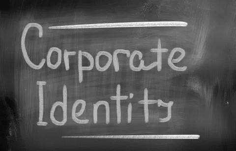 Corporate identity concept Stock Illustration