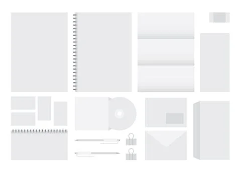 Corporate identity design template Stock Illustration