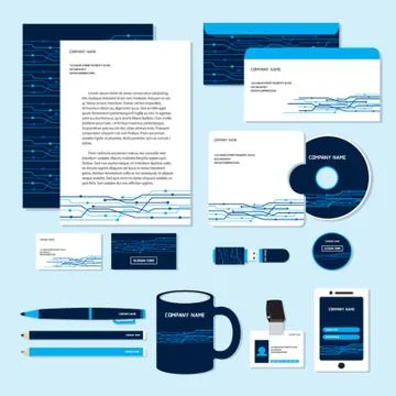 Corporate Identity Designs Stock Illustration