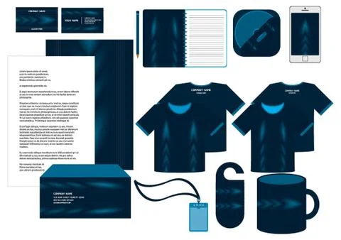 Corporate Identity Designs Stock Illustration