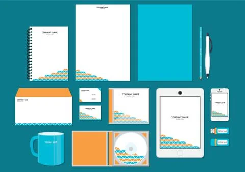 Corporate Identity Designs Stock Illustration