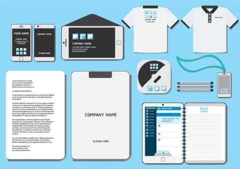 Corporate Identity Designs Stock Illustration