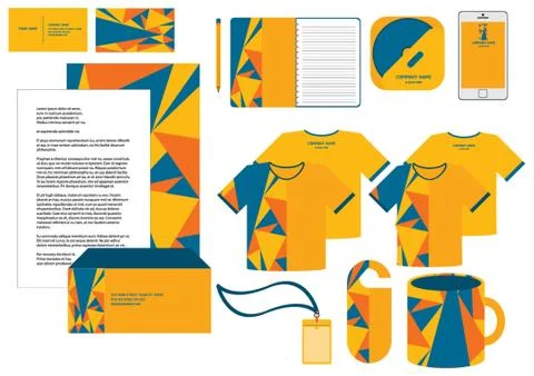 Corporate Identity Designs Stock Illustration