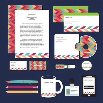 Corporate Identity Designs Stock Illustration