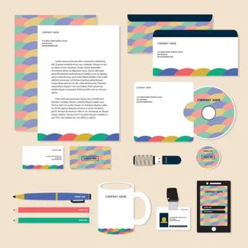 Corporate Identity Designs Stock Illustration