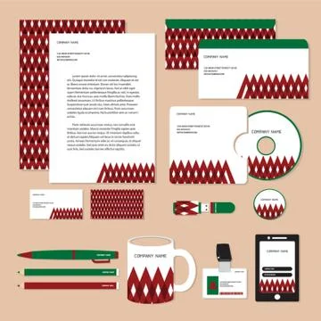 Corporate Identity Designs Stock Illustration