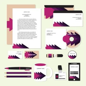 Corporate Identity Designs Stock Illustration