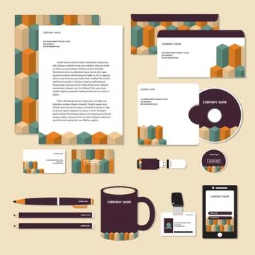 Corporate Identity Designs Stock Illustration