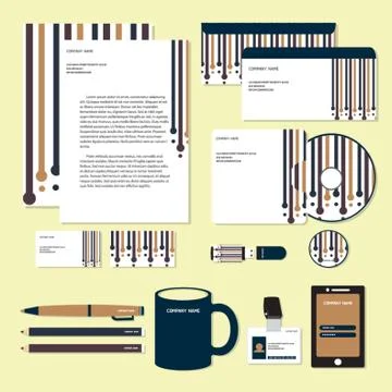 Corporate Identity Designs Stock Illustration