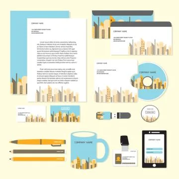 Corporate Identity Designs Stock Illustration