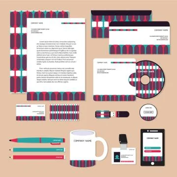 Corporate Identity Designs Stock Illustration
