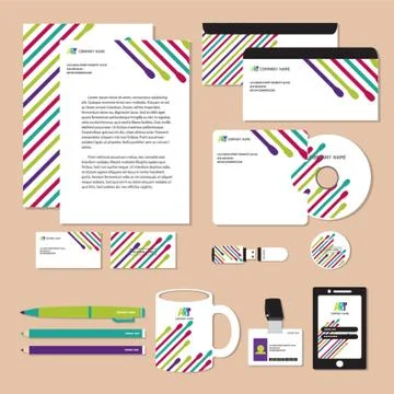 Corporate Identity Designs Stock Illustration