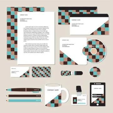 Corporate Identity Designs Stock Illustration
