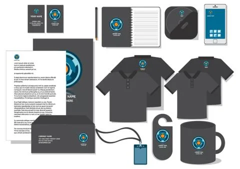 Corporate Identity Designs Stock Illustration