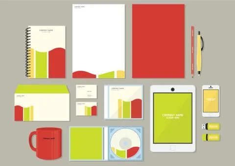 Corporate Identity Designs Stock Illustration