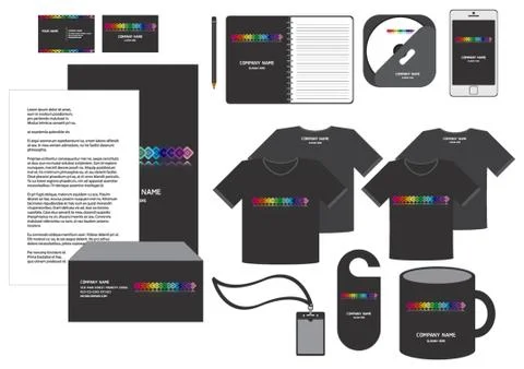 Corporate Identity Designs Illustrazione stock