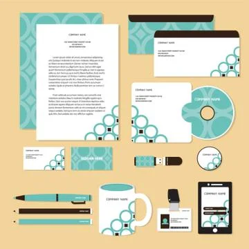Corporate Identity Designs Illustrazione stock