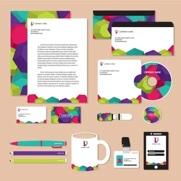 Corporate Identity Designs Stock Illustration
