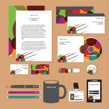 Corporate Identity Designs Stock Illustration