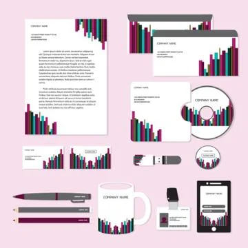 Corporate Identity Designs Stock-Illustration