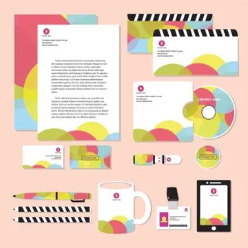 Corporate Identity Designs Illustrazione stock