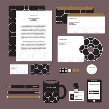 Corporate Identity Designs Stock Illustration