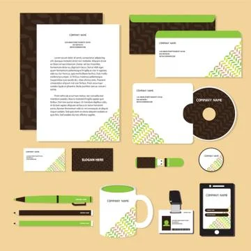 Corporate Identity Designs Illustrazione stock